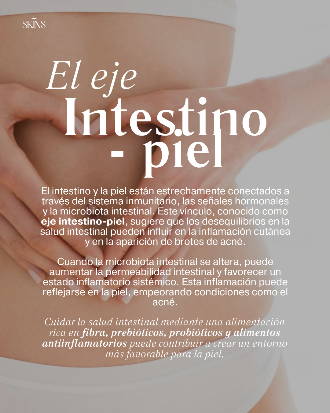 Página interior sobre el eje intestino-piel